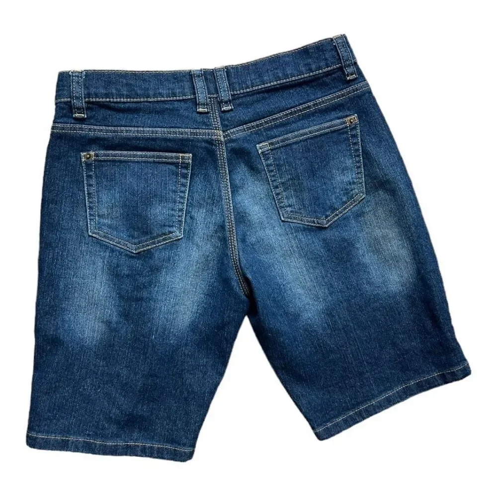 Youth Boys Buzz Cuts Dark Wash Denim Jean Shorts - Sz 16